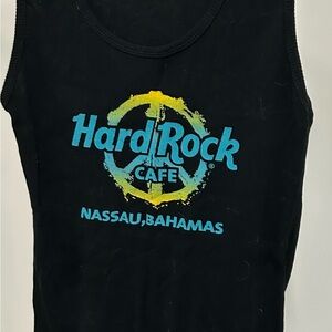 Hard Rock Cafe Kids Tank Top - Black with Blue and Yellow Logo